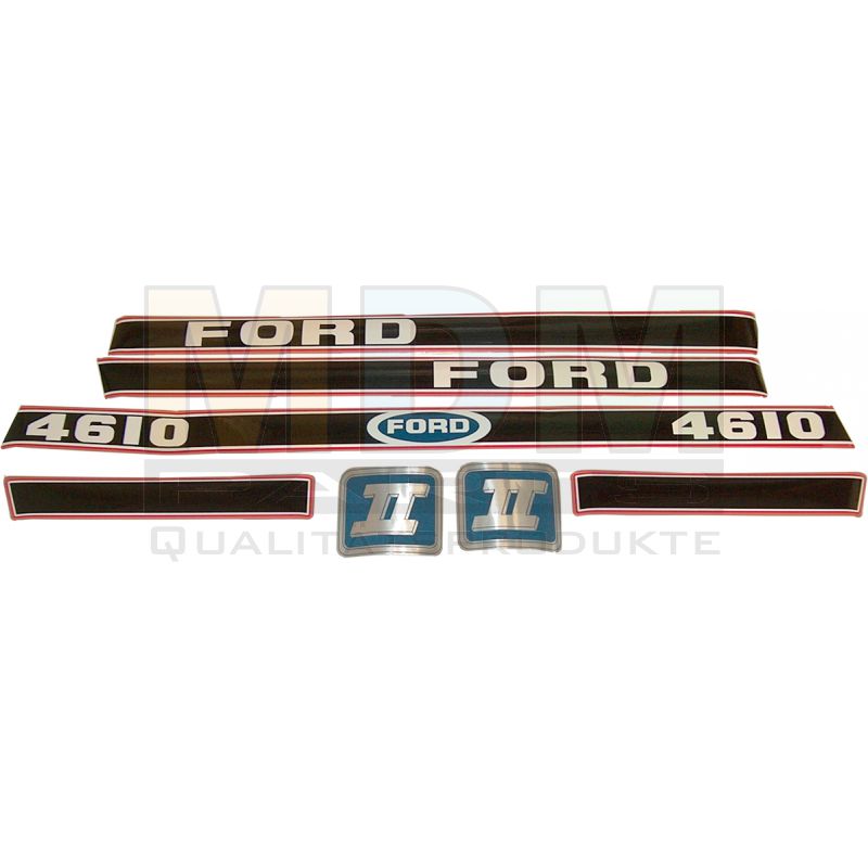 Decal Ford 4610 Force 2 Rot And Black