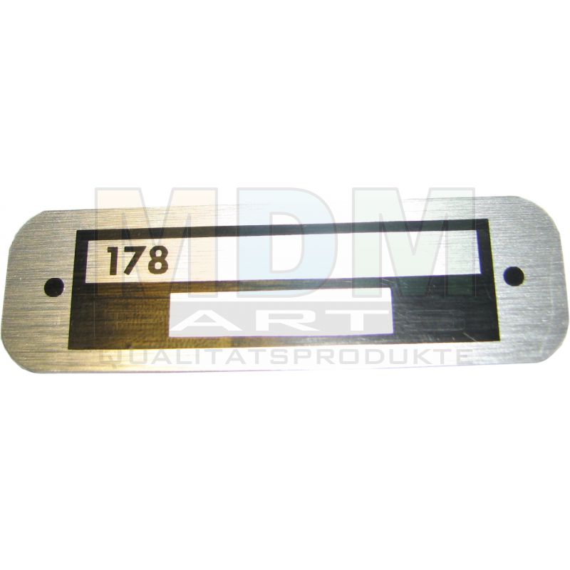 Badge 178 for Serial Number