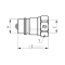 Ball valve - male connector - 1/2 "BSP- NS