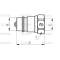 Ball valve - male connector - 1/2 "BSP- NS