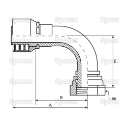 Dichtkopf 90 Grad 1/2 BSP