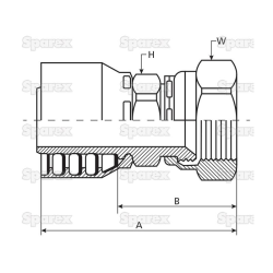 Dichtkopf 9/16 JIC