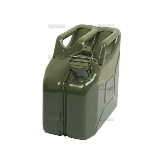 Canister 10 liters metal green (thick-walled)