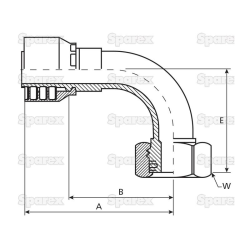 Dichtkopf 90 Grad M14 NW6