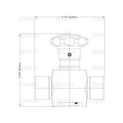 Absperrhahn 1/2" BSP