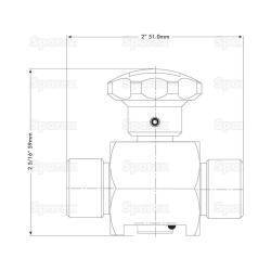 Absperrhahn 3/8" BSP