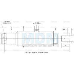 DISPLACEMENT CYLINDER 30MM