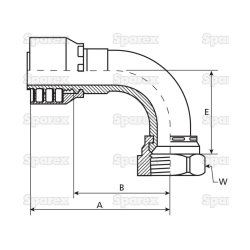 Dichtkopf JIC 90G 7/16x20 NW6