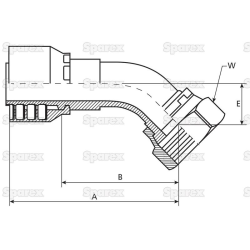 Dichtkopf JIC 45G 9/16x18 NW6