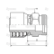 Anschlusszapfen M18x1,5 DN8