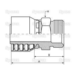 Anschlusszapfen M22x1,5 DN10