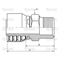 Dichtkopf NPT 1/4x18 DN6