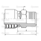 Dichtkopf NPT 1/4x18 DN6