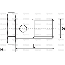 Banjo bolts M26x1.5 DN26