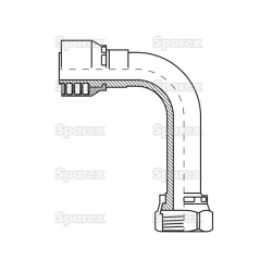 Dichtkopf 90G ORFS 1-3/16x16 DN20