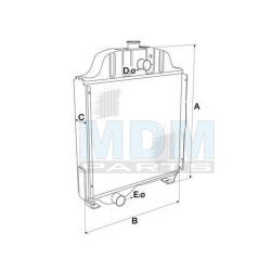 Cooler 1660499M92 with lid