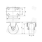 CASTOR WHEEL-NYL. FIXED-125MM