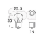 BULB-OSRAM BRAKE 24V 21W