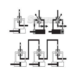 4-way valve (on flange plate)