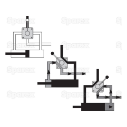 4-way valve (on flange plate)