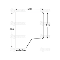 Cabin window (3233051R1)