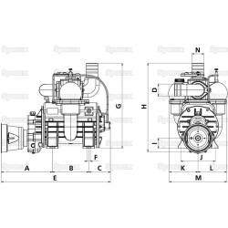 MEC 13500M vacuum compressor