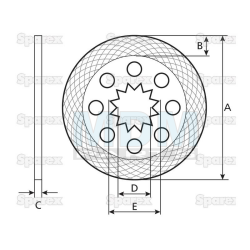 Druckplatte Bremse 21.5mm