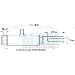 DISPLACEMENT CYLINDER-20MM