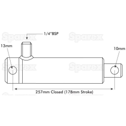 BRAKE-RAM SINGLE ACTING