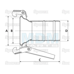 Coupling piece M-part 5  I