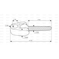 Cardan joint 28mm M36 thread