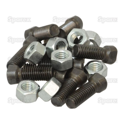 BOLT & NUT-1/2"X40 (10) A`PAK