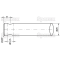 Bent prongs (bolt fastening) 525mm