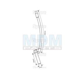 Coupling bolt with tension protection 31x160x350