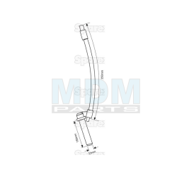 Coupling bolt 31x160x650 mm