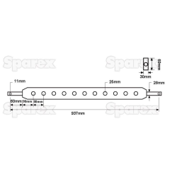 Ackerschiene Kat 2 x 1M