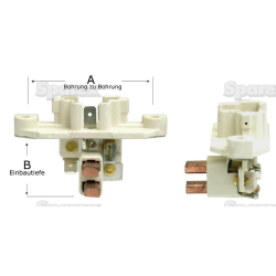 Carbon holder (three-phase current)