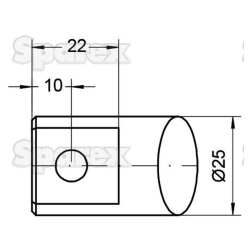 Bent prongs 470mm