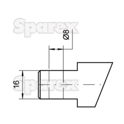 Bent prongs 470mm