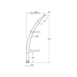 Bent prongs 470mm