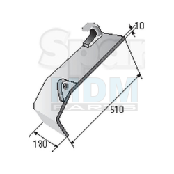 Coupling plate set left / right