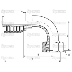 Dichtkopf 90 Grad M30x2 NW16