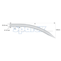 Bent prongs (bolt fastening)