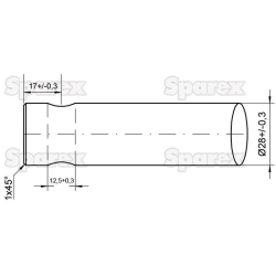 Bent prongs 800mm