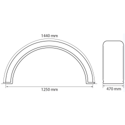 Mudguard Flap 480mm Pair Pre Drilled Width