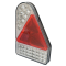 Lamp Combination Triangle Slimline Chrome LED