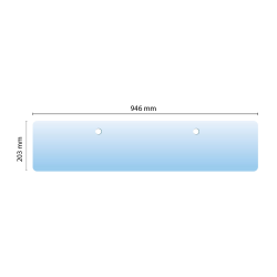 Glas hinten unten