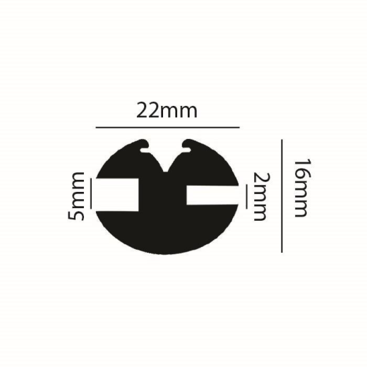 Weather Strip Beaded ( 22mm ) 10 Mtr Length