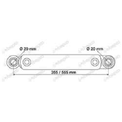 Lenkzylinder f&uuml;r Ford New Holland&reg; Fiat&reg; OEM Ref. No.: 5189887, 5131098, 5465140