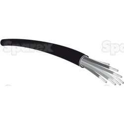 Cable - 2 core, 4mm² cable, black (length: 50M)